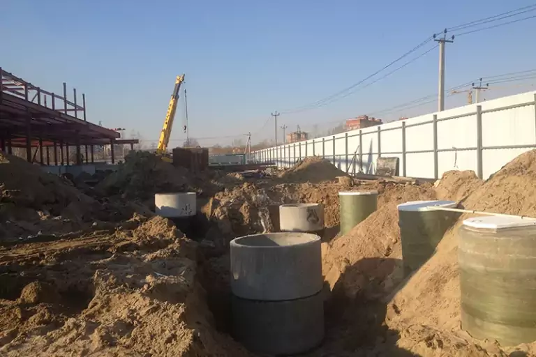 Наружная канализация на объекте