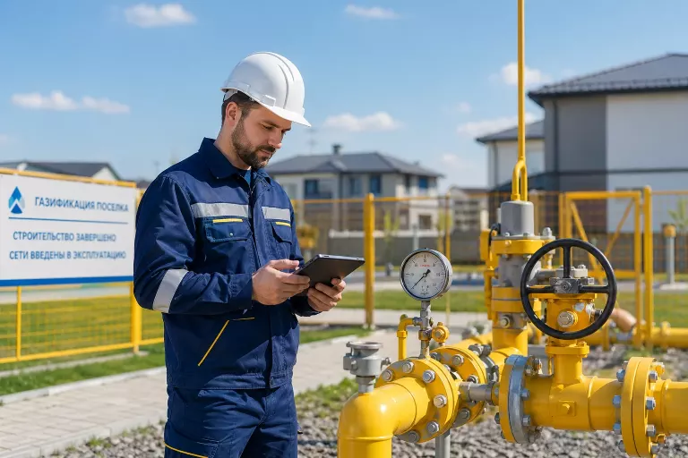 Проект, согласование, строительство и ввод газовых сетей посёлка