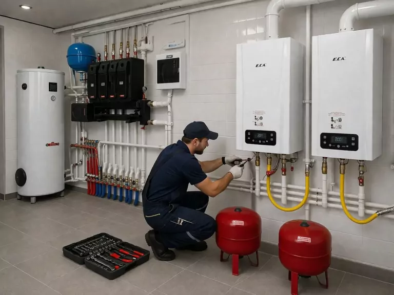 Подключение газового котла в частном доме