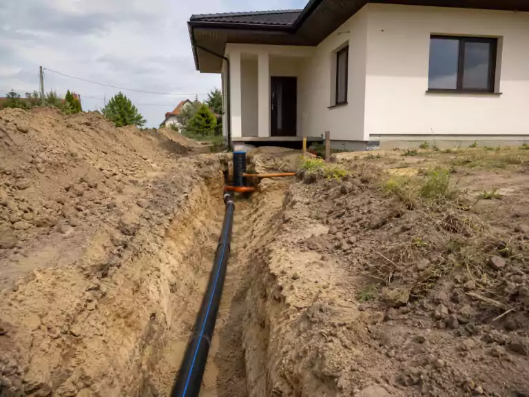 Подключение частного дома к водоснабжению и канализации