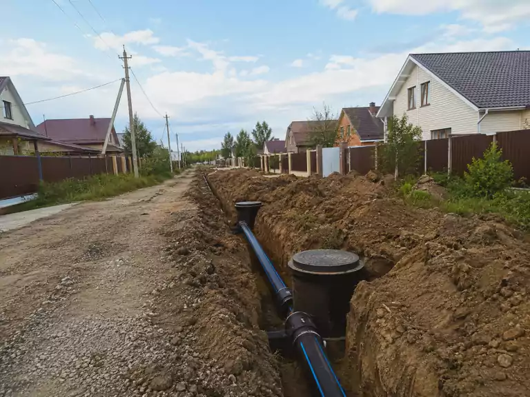 Подключение посёлковой сети водоснабжения